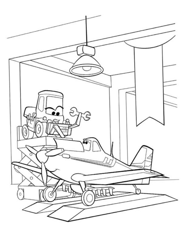 Flugzeug Dusty und Dottie