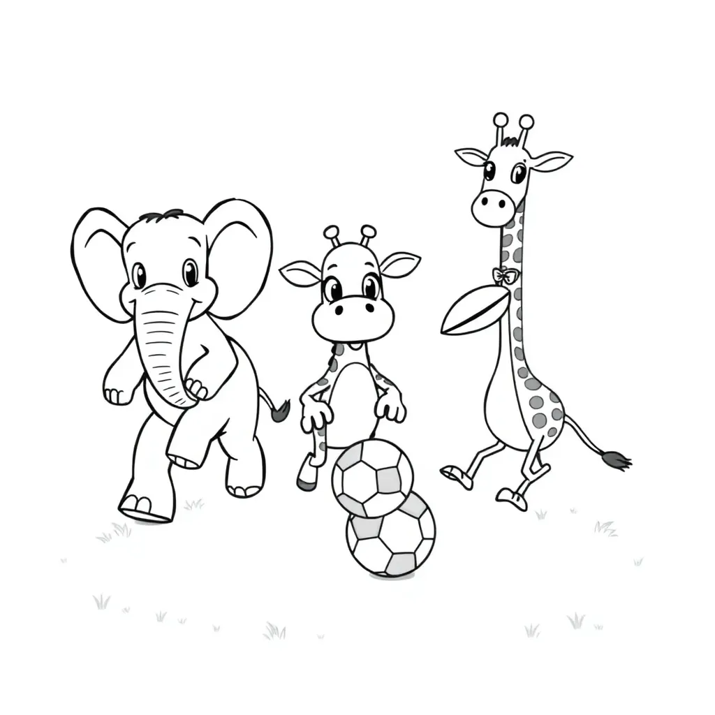 Football Sporty Creative Children Drawing