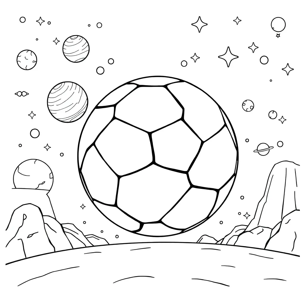 Football Sporty Creative Children Drawing
