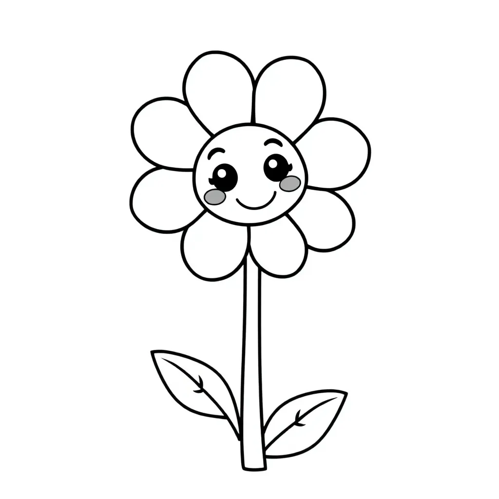 Happy flower Spring Cartoon Nature