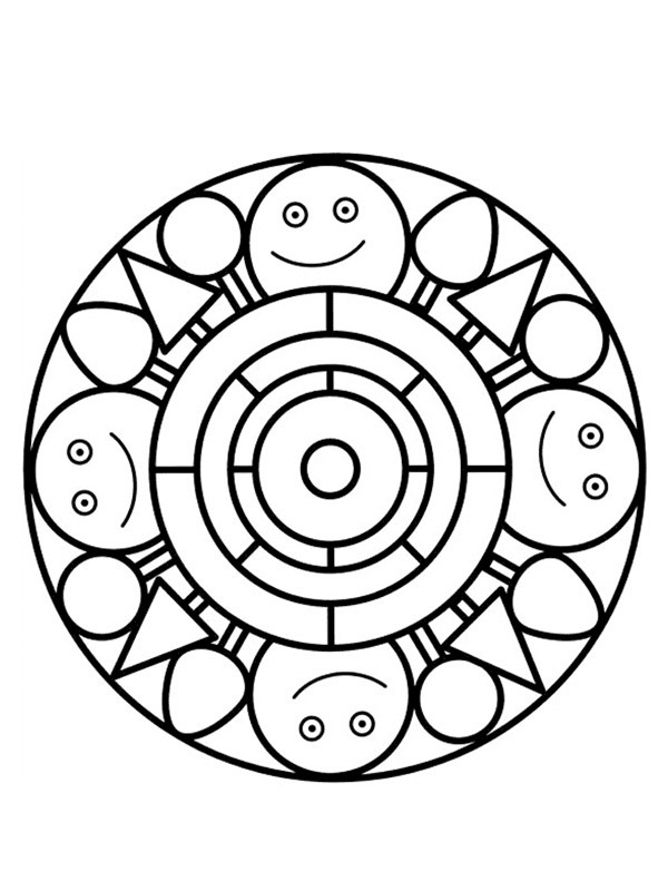 Fröhliches mandala
