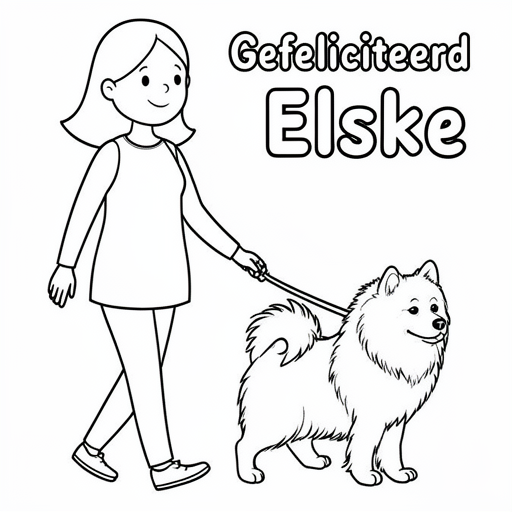 Donna che cammina samuyed