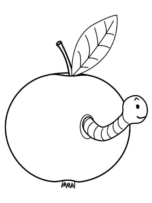 Worm in an apple