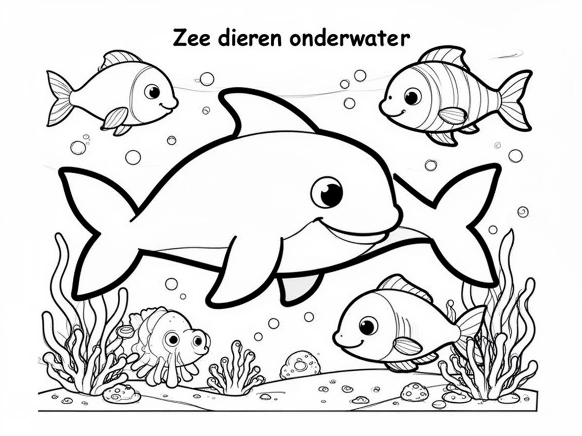Zee dieren onderwater