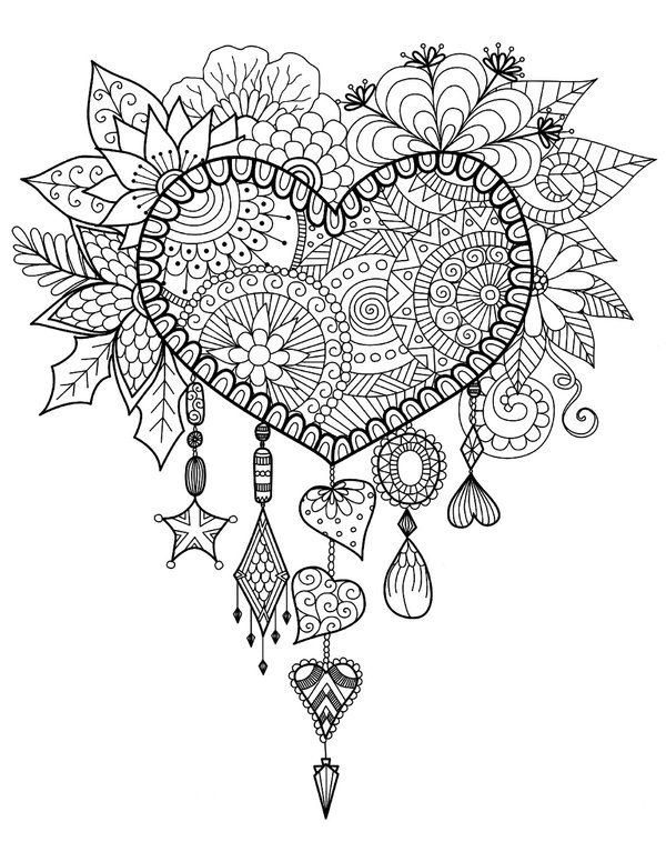 Zentangle Coeur Adultes