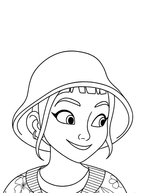 Zoey avec un chapeau (KPop Demon Hunters)