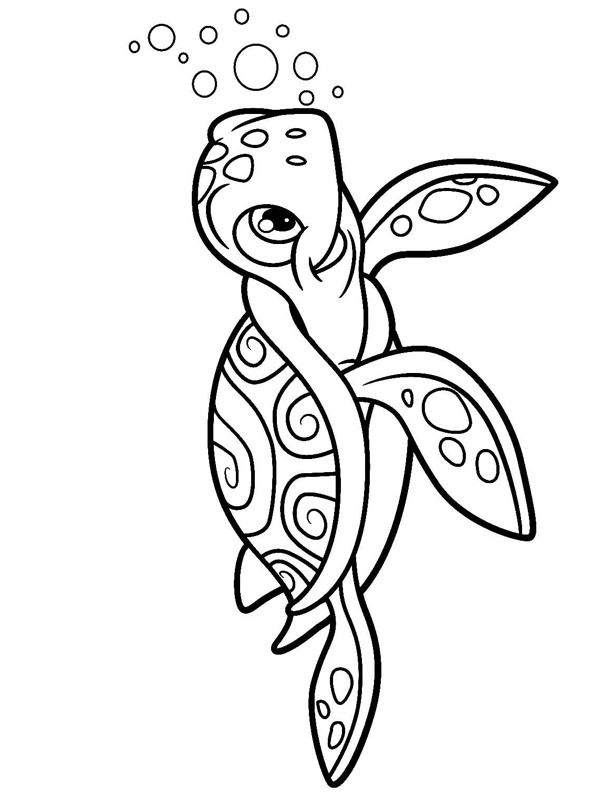 Svømmende skilpadde